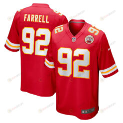 Neil Farrell Jr. 92 Kansas City Chiefs Game Men Jersey - Red