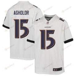 Nelson Agholor 15 Baltimore Ravens Youth Jersey - White