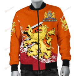 Netherlands Football World Cup 2022 Bomber Jacket Coat Of Arms