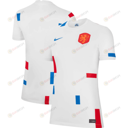 Netherlands Women National Team 2022/23 Away Blank Jersey - White