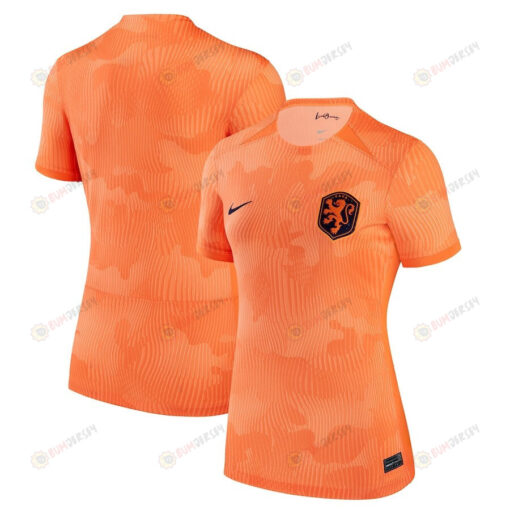 Netherlands Women's National Team Women 2023/24 Home Stadium Jersey - Orange