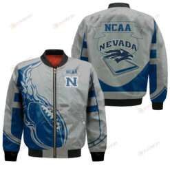 Nevada Wolf Pack Bomber Jacket 3D Printed - Fire Football
