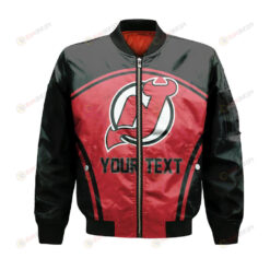 New Devils Bomber Jacket 3D Printed Custom Text And Number Curve Style Sport