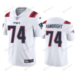 New England Patriots Arlington Hambright 74 White Vapor Limited Jersey - Men's