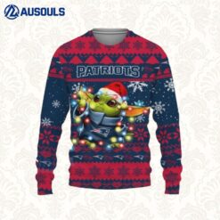 New England Patriots Baby Groot And Grinch Best Friends Football American Ugly Sweaters For Men Women Unisex