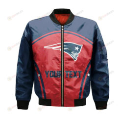 New England Patriots Bomber Jacket 3D Printed Custom Text And Number Curve Style Sport