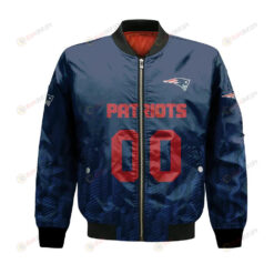 New England Patriots Bomber Jacket 3D Printed Team Logo Custom Text And Number