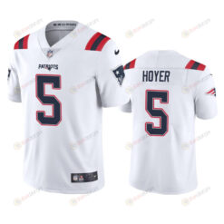 New England Patriots Brian Hoyer 5 White Vapor Limited Jersey