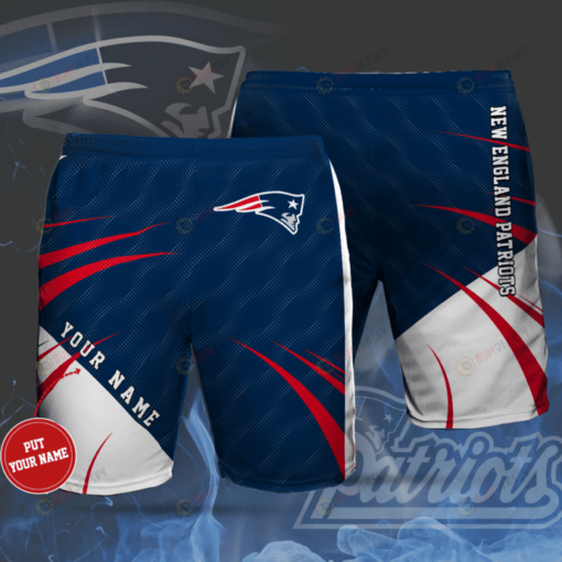 New England Patriots Football Team Custom Name Hawaiian Shorts Summer Shorts Men Shorts - Print Shorts