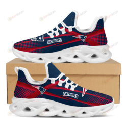 New England Patriots Logo Polka Dot Pattern 3D Max Soul Sneaker Shoes