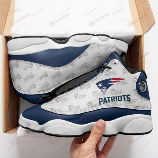 New England Patriots Pattern Air Jordan 13 Shoes Sneakers