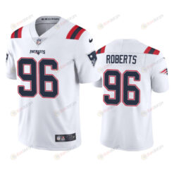New England Patriots Sam Roberts 96 White Vapor Limited Jersey