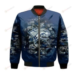 New Hampshire Wildcats Bomber Jacket 3D Printed Camouflage Vintage