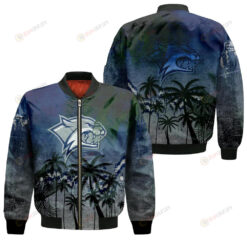 New Hampshire Wildcats Bomber Jacket 3D Printed Coconut Tree Tropical Grunge