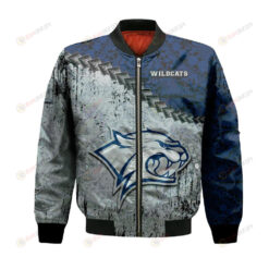 New Hampshire Wildcats Bomber Jacket 3D Printed Grunge Polynesian Tattoo