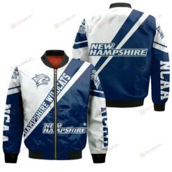 New Hampshire Wildcats Logo Bomber Jacket 3D Printed Cross Style