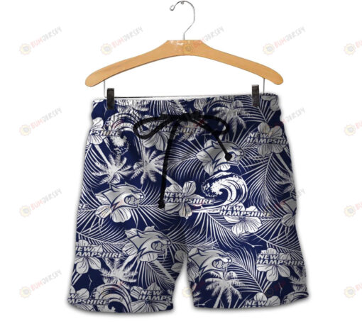 New Hampshire Wildcats Men Shorts Tropical Seamless