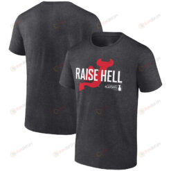 New Jersey Devils 2023 Stanley Cup Playoffs Raise Hell T-Shirt - Heather Charcoal