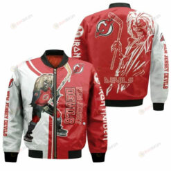 New Jersey Devils And Zombie Pattern Bomber Jacket
