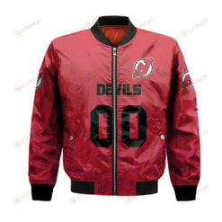 New Jersey Devils Bomber Jacket 3D Printed Team Logo Custom Text And Number