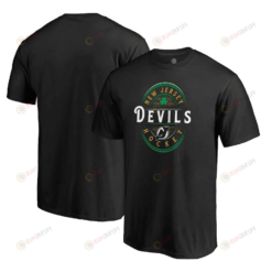 New Jersey Devils St. Patrick's Day Forever Lucky T-Shirt - Black