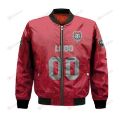 New Mexico Lobos Bomber Jacket 3D Printed Team Logo Custom Text And Number