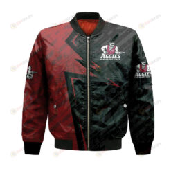 New Mexico State Aggies Bomber Jacket 3D Printed Abstract Pattern Sport