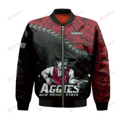 New Mexico State Aggies Bomber Jacket 3D Printed Grunge Polynesian Tattoo