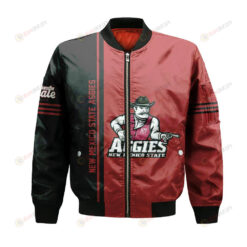 New Mexico State Aggies Bomber Jacket 3D Printed Half Style