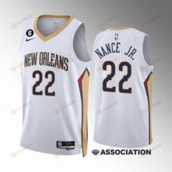 New Orleans Pelicans 2022-23 Larry Nance Jr. 22 Association Edition White Jersey Swingman