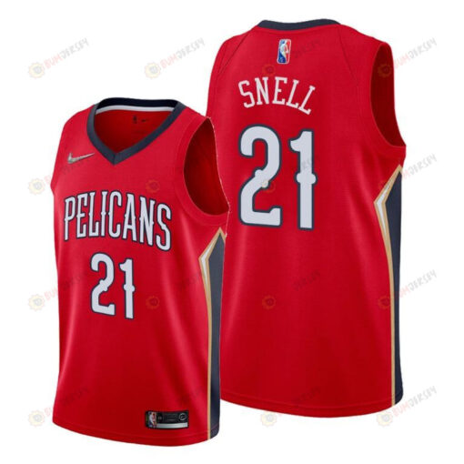 New Orleans Pelicans 21 Tony Snell 2022 Statement Edition Jersey Red - Men Jersey