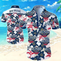New Orleans Pelicans Curved Hawaiian Shirt Summer