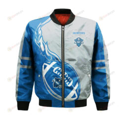 New Orleans Privateers Bomber Jacket 3D Printed Flame Ball Pattern