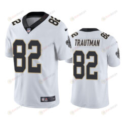 New Orleans Saints 82 Adam Trautman White Jersey