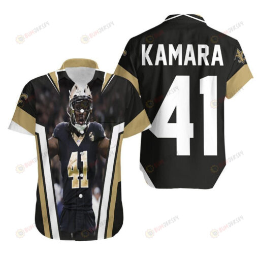 New Orleans Saints Alvin Kamara 41 Legend Short Sleeve Hawaiian Shirt