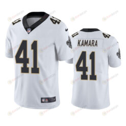 New Orleans Saints Alvin Kamara 41 White Vapor Limited Jersey