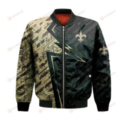 New Orleans Saints Bomber Jacket 3D Printed Abstract Pattern Sport