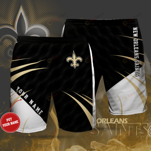 New Orleans Saints Football Team Custom Name Hawaiian Shorts Summer Shorts Men Shorts - Print Shorts