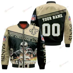 New Orleans Saints Great Players South Personalized Logo Pattern Personalized Bomber Jacket