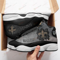 New Orleans Saints Grey Air Jordan 13 Sneakers Sport Shoes