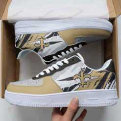 New Orleans Saints Logo Torn Pattern Air Force 1 Printed