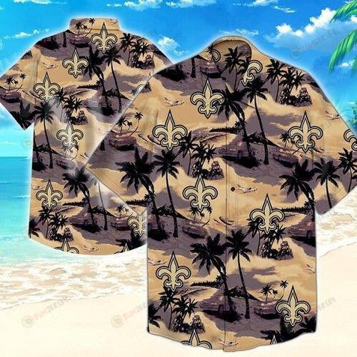 New Orleans Saints Palm Trees Hawaiian Shirt New Style