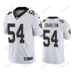 New Orleans Saints Taco Charlton 54 White Vapor Limited Jersey
