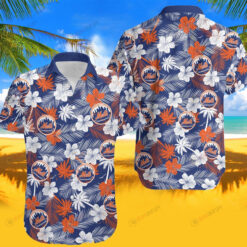 New York Baseball Team Coconut Tree Summer Hawaiian Shirt