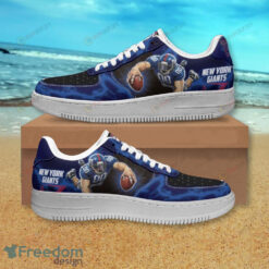 New York Giants Air Force 1 Shoes Sneaker In Navy
