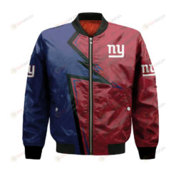 New York Giants Bomber Jacket 3D Printed Abstract Pattern Sport
