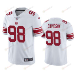 New York Giants D.J. Davidson 98 White Vapor Limited Jersey