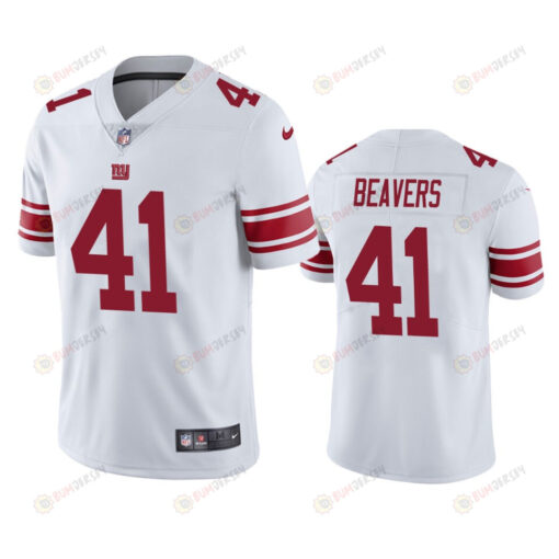 New York Giants Darrian Beavers 41 White Vapor Limited Jersey