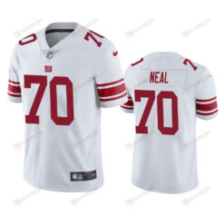 New York Giants Evan Neal 70 White Vapor Limited Jersey