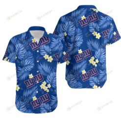 New York Giants Flower ??3D Printed Hawaiian Shirt